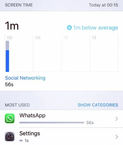 Screen Time iOS
