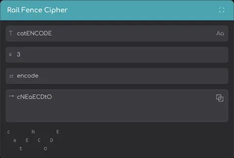 Rail Fence Cipher