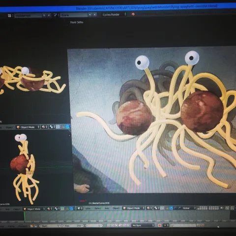 Creating the Flying Spaghetti Monster