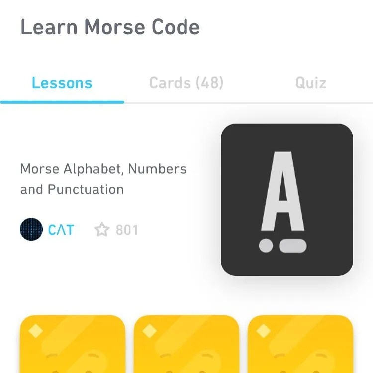 Morse Code Alphabet